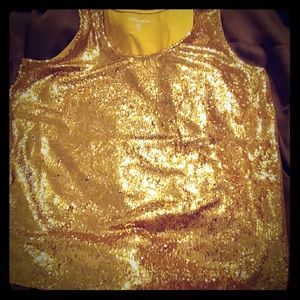 Sequin Gold Shell.